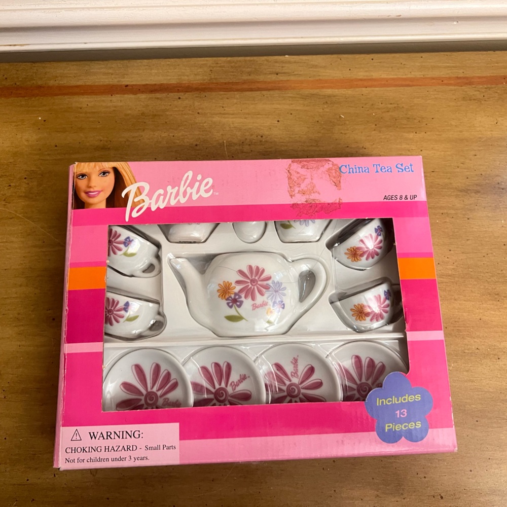 Pink barbie China Tea Set